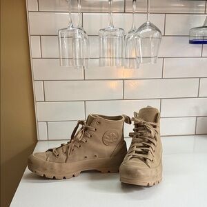 Converse Tan High-Top Canvas Boots